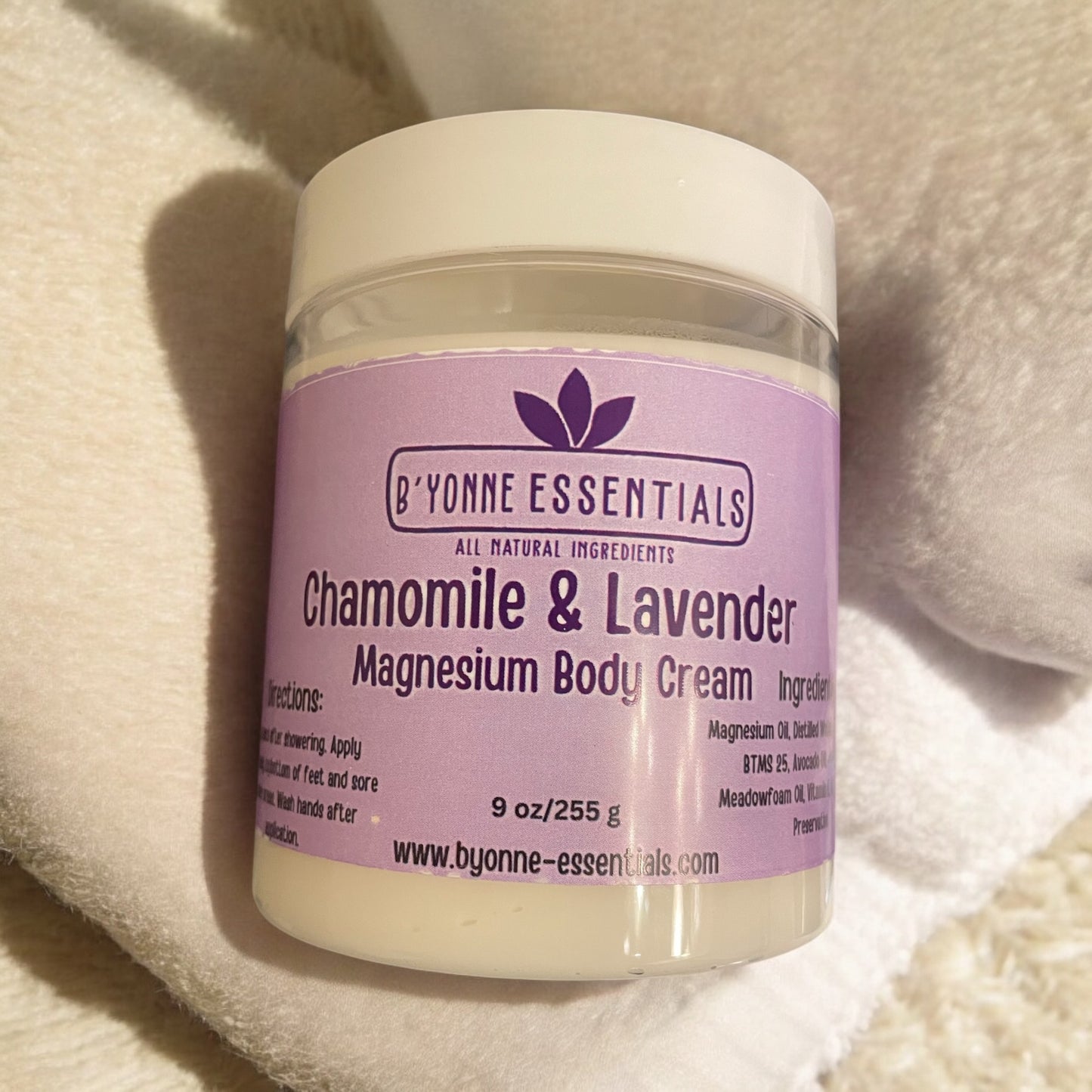 Magnesium Body Cream w/Lavender