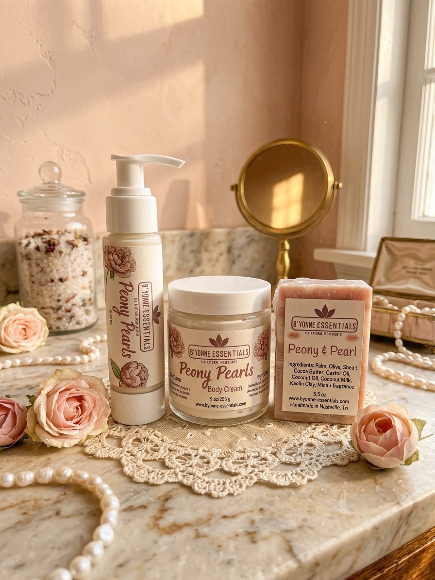 Peony & Pearls Set